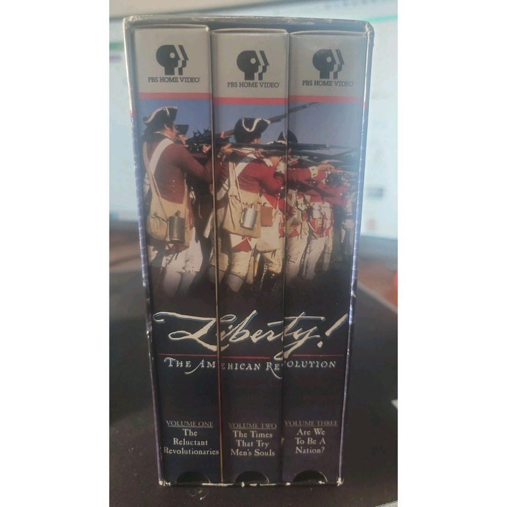 VHS - Liberty! - The American Revolution - Three VHS Boxed Set - PBS 1997 Nice!
